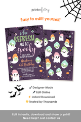 Halloween Spa Party Invitation
