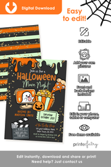 Spooky Halloween Movie Invitation
