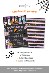 Halloween Sleepover Party Invitation