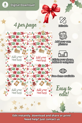 Editable Table Tent Cards Template