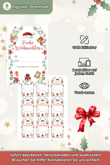 Geschenkanhänger Vorlage