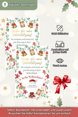 Dankeskarte Vorlage Vertikal