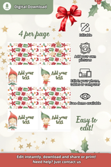 Editable Folded Cards Template