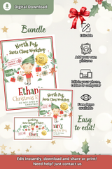 Editable Christmas Eve Gift Tags