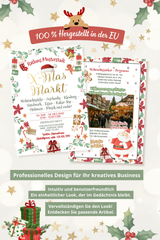 Digitale Flyer Vorlage Weihnachtsmarkt