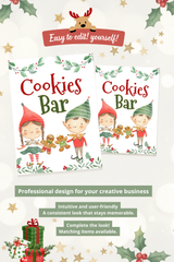 Editable Cookies Bar Sign Template