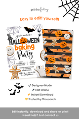 Halloween Baking Party Invitation