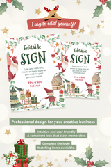 Editable Sign Template