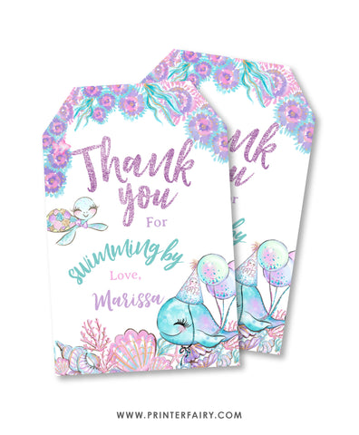 Under The Sea Favor Tags