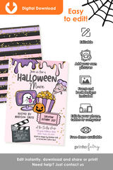 Fright Night Movie Party Invitation