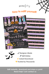 Halloween Sleepover Party Invitation