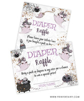 Halloween Baby Shower Diaper Raffle
