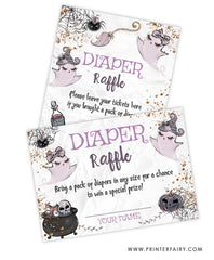 Halloween Baby Shower Diaper Raffle