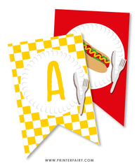 BBQ Birthday Party Banner