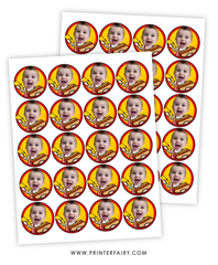 BBQ Birthday Party Toppers with Photo