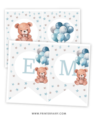 Bear Baby Shower Banner