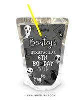 Halloween Drink Pouch Label