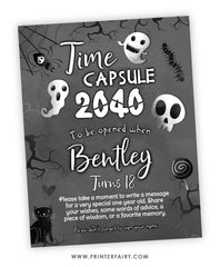 Halloween Birthday Time Capsule