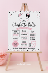 Kitty Cat Birthday Board