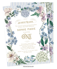 Bridgerton 1st Birthday Invitation