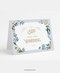Bridgerton Food Tent Cards