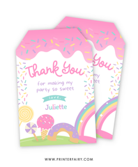 Candyland Thank You Tags