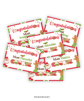 Cookie Contest Prize Certificate