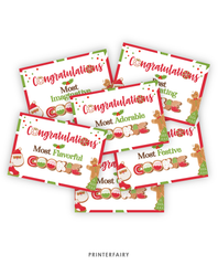 Cookie Contest Prize Certificate