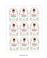 Elf Christmas Favor Tags