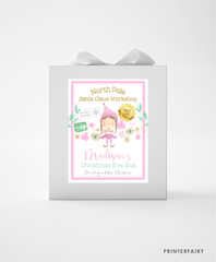 Elf Arrival Christmas Eve Box Label & Sign