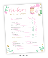 Elf Report Card