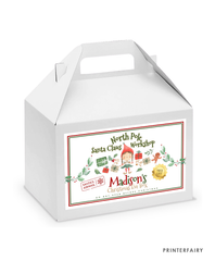 Elf Christmas Eve Box Label