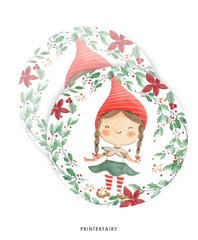 Elf Christmas Cupcake Toppers