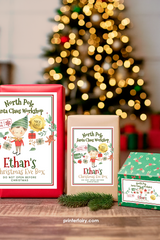 Editable Christmas Eve Gift Tags