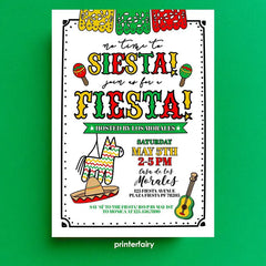 No Time To Siesta Invitation