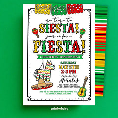 No Time To Siesta Invitation