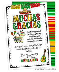 Mexican Fiesta Thank You Card