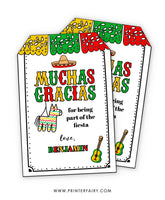 Mexican Fiesta Favor Tags