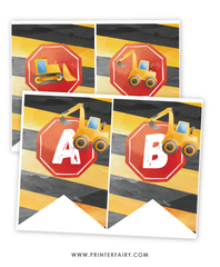 Construction Birthday Party Bunting