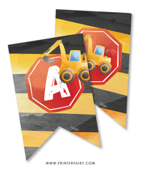 Construction Birthday Party Bunting