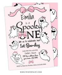 Coquette Ghost Spooky One Invitation