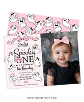 Coquette Ghost Spooky One Invitation with Photo