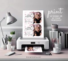 Coquette Ghost Two Spooky Invitation with Photo