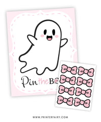 Coquette Ghost Pin the Tail Game