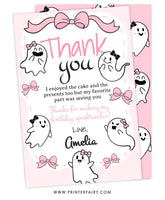 Coquette Ghost Thank You Cards