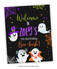 Costume Party Halloween Welcome Sign