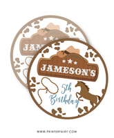 Rodeo Birthday Party Toppers