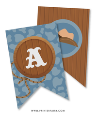 Cowboy Baby Shower Banner