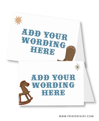 Cowboy Baby Shower Food Tents