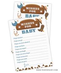 Cowboy Baby Shower Wishes for Baby